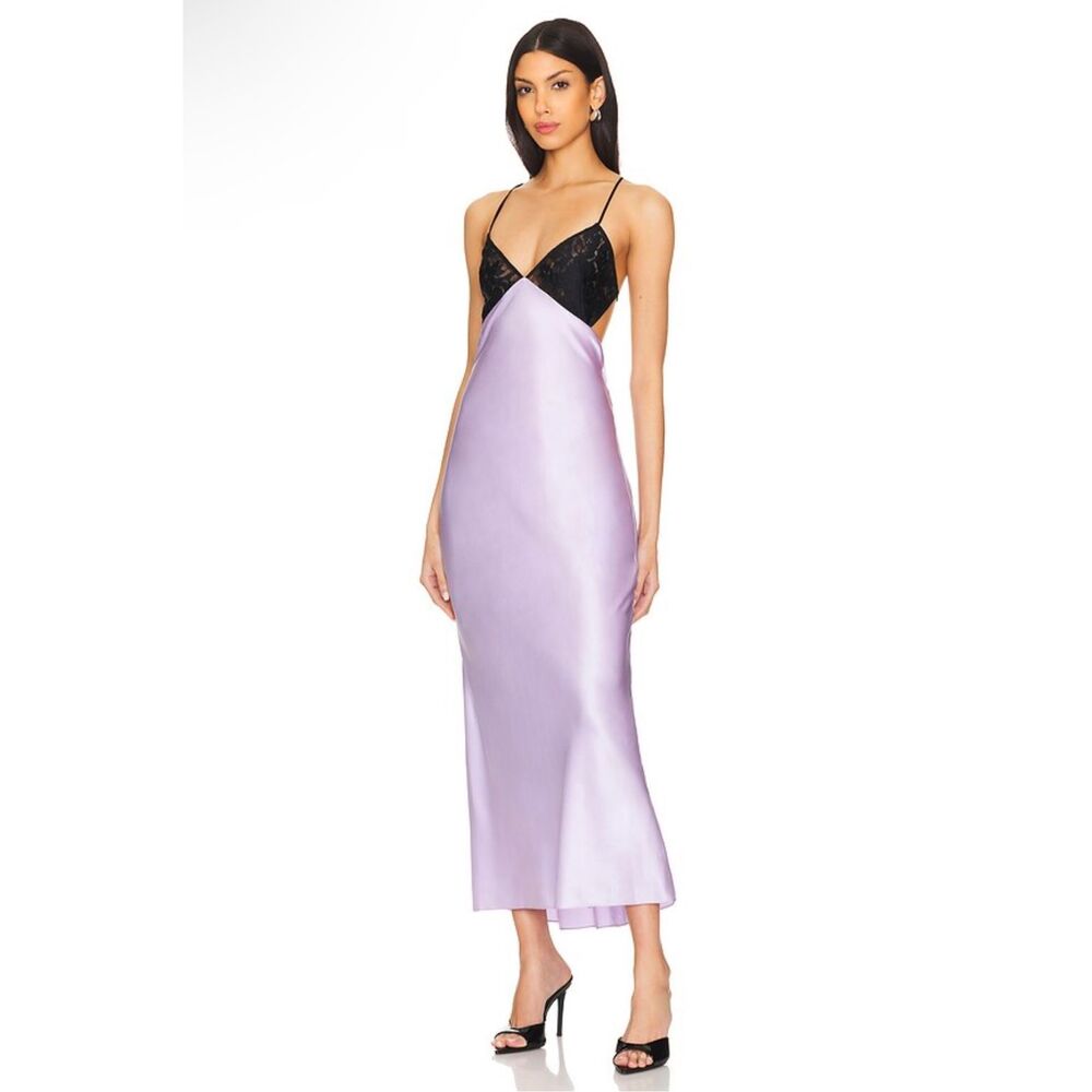 NWT The Sei Bias Midi Dress in Icy Lilac Size 0 $989